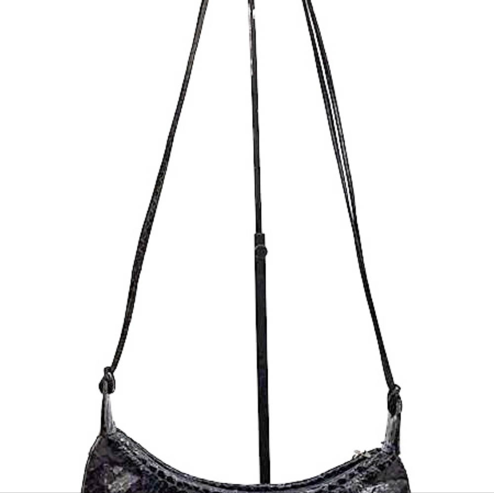 Morris Moskowitz Vintage Genuine Reptile Purse Black Handbag